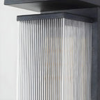 Applique murale LED extérieure moderne géométrique en acier