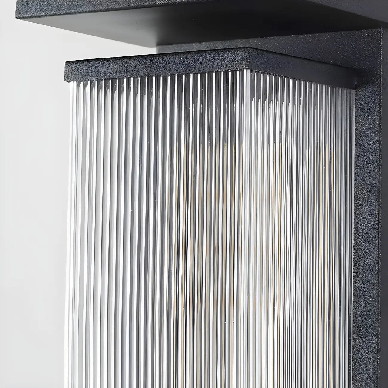 Applique murale LED extérieure moderne géométrique en acier