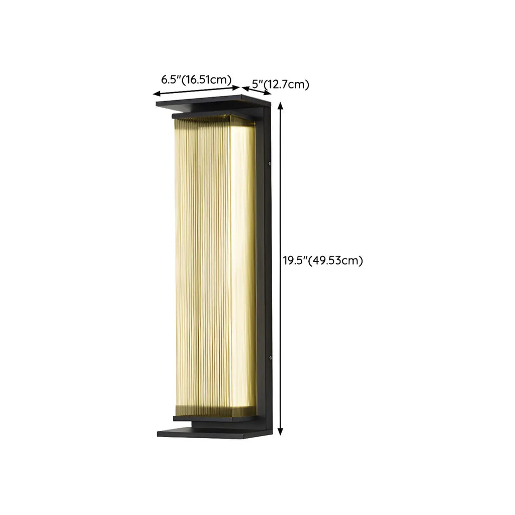 Applique murale LED extérieure moderne géométrique en acier