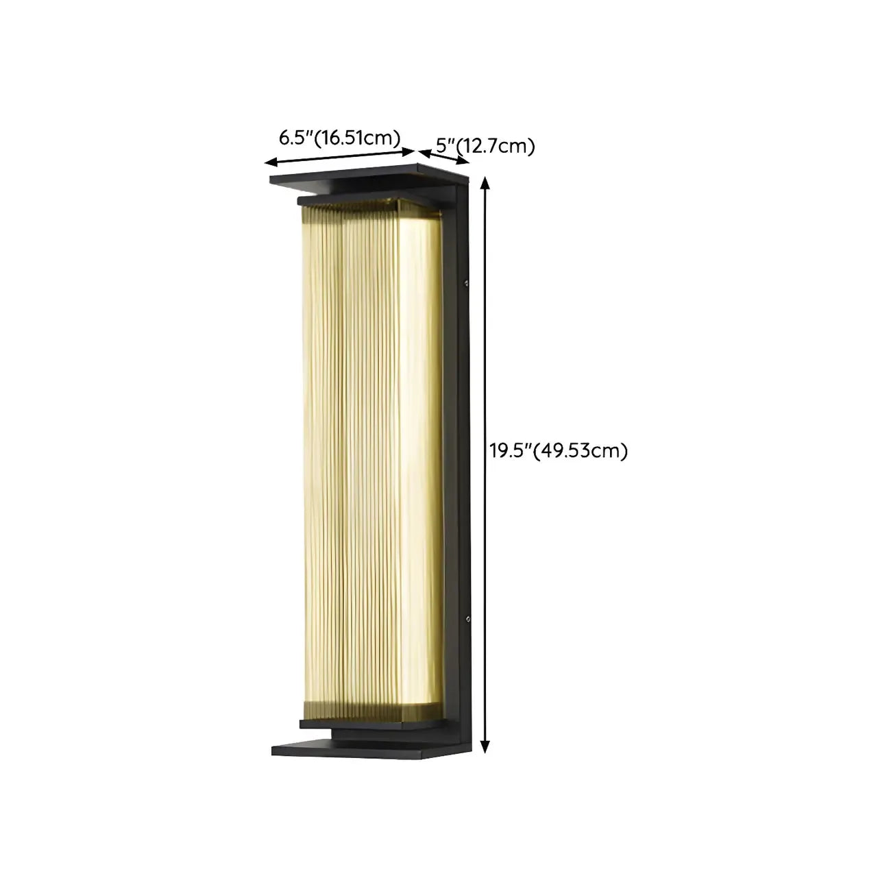 Applique murale LED extérieure moderne géométrique en acier