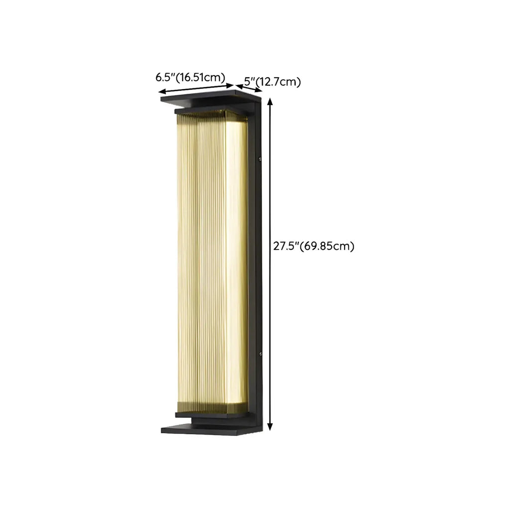 Applique murale LED extérieure moderne géométrique en acier