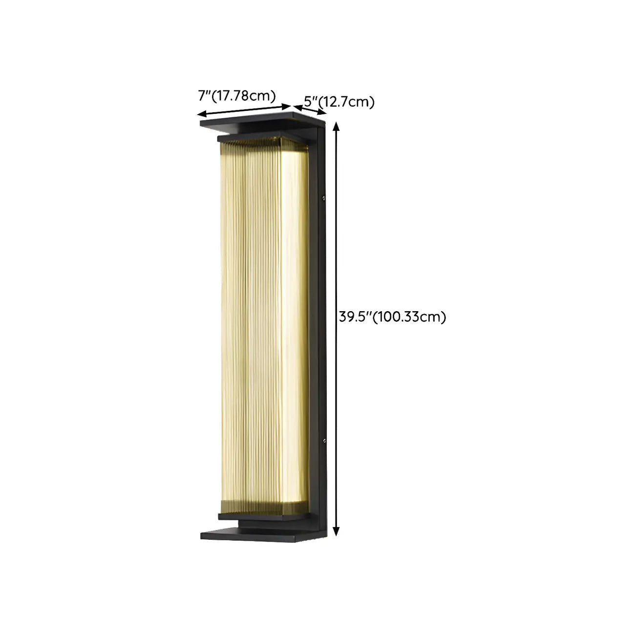 Applique murale LED extérieure moderne géométrique en acier