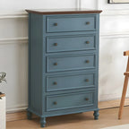 Coffre de rangement élégant et classique en bois laqué blanc et marron