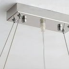 Suspension îlot de cuisine luxueuse en cristal à 16 lumières