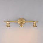 Applique murale moderne en métal doré pour salle de bain