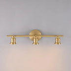 Applique murale moderne en métal doré pour salle de bain