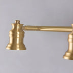 Applique murale moderne en métal doré pour salle de bain