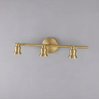Applique murale moderne en métal doré pour salle de bain
