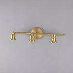 Applique murale moderne en métal doré pour salle de bain