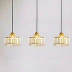 Suspension contemporaine en cristal pour îlot de cuisine