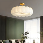 Plafonnier semi-encastré moderne à LED 4/5 lumières pour chambre à coucher