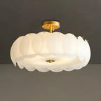 Plafonnier semi-encastré moderne à LED 4/5 lumières pour chambre à coucher