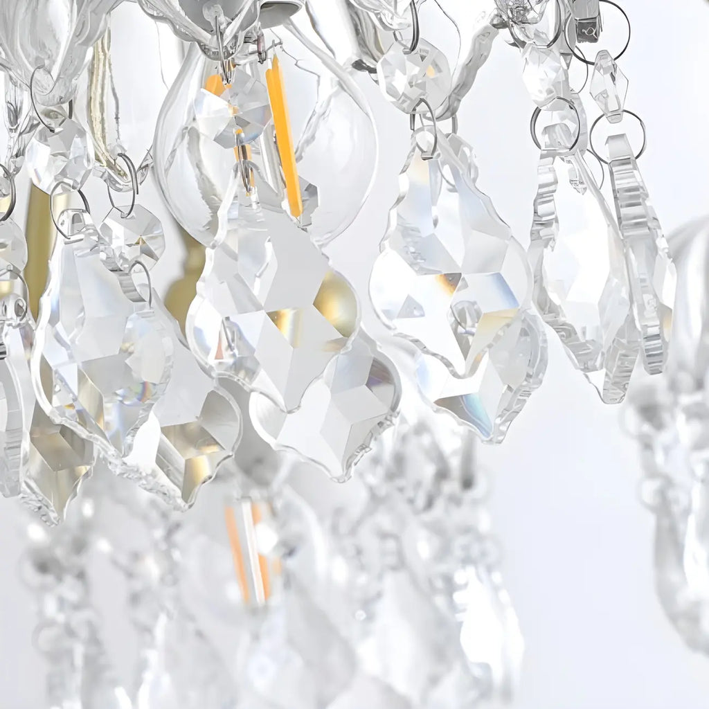 Lampada a sospensione da isola elegante, piccola, a 3 luci, in cristallo dorato per cucina