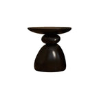 Table d'appoint contemporaine à base en résine artistique