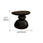 Table d'appoint contemporaine à base en résine artistique