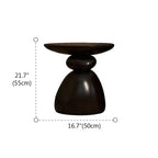 Table d'appoint contemporaine à base en résine artistique