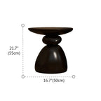 Table d'appoint contemporaine à base en résine artistique