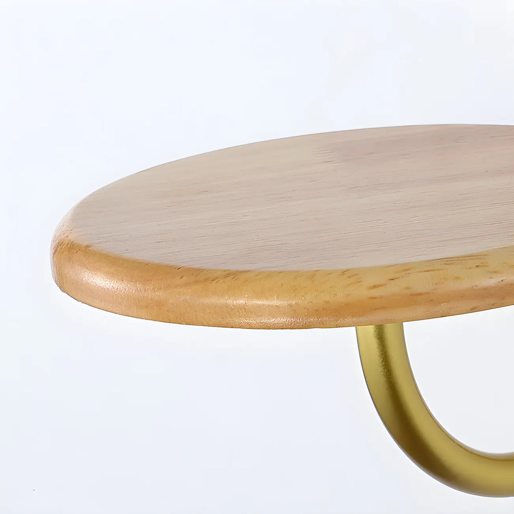 Applique murale moderne en verre avec étagère en bois pour la décoration de chambre