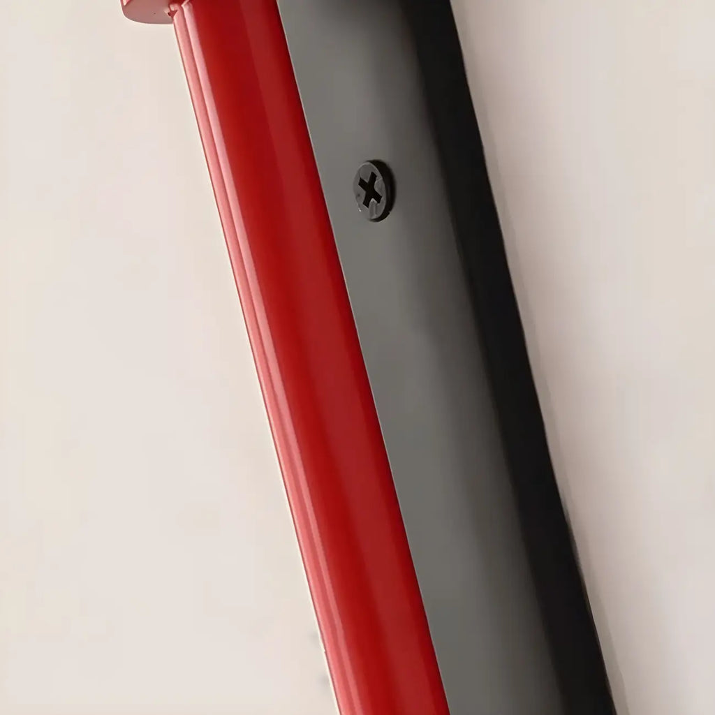 Applique murale géométrique rouge élégante à bras articulé pour salle à manger