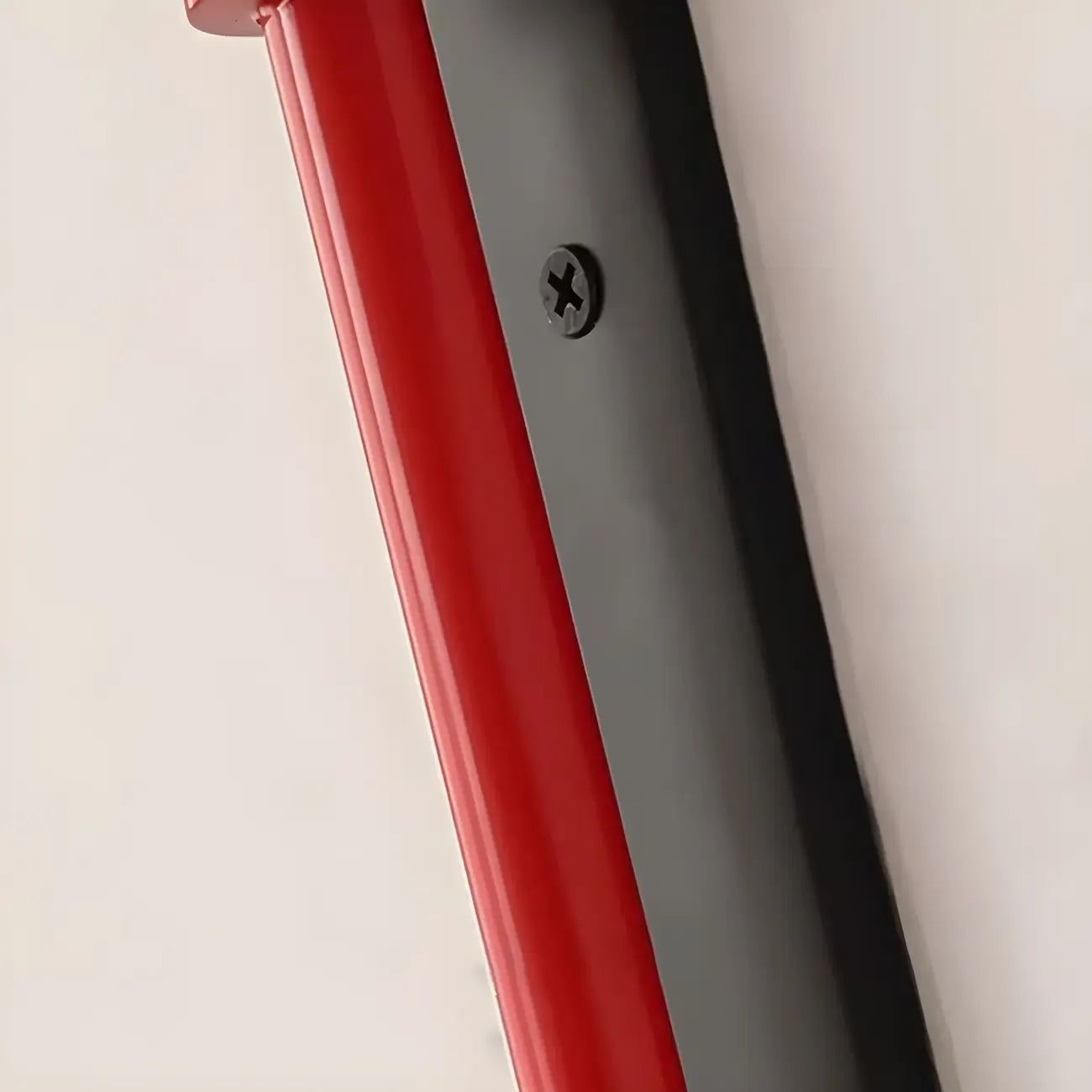 Applique murale géométrique rouge élégante à bras articulé pour salle à manger