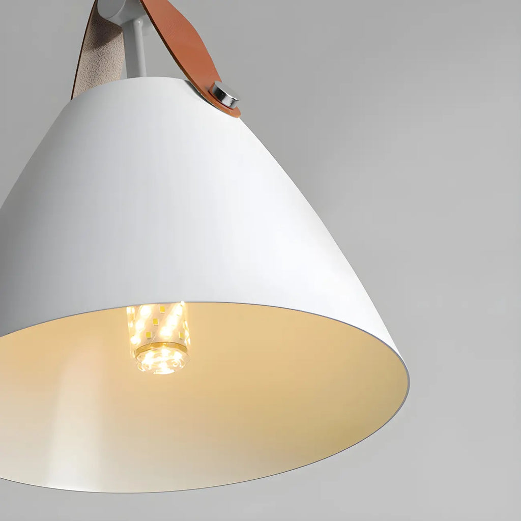Suspension moderne à 3 lumières en métal blanc pour îlot de cuisine