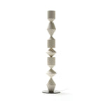Lampadaire sculptural géométrique contemporain en métal pour salon