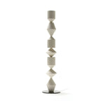 Lampadaire sculptural géométrique contemporain en métal pour salon