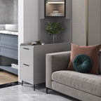 Armoire de rangement d'angle moderne en bois kaki avec éclairage intégré