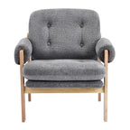 Fauteuil d'appoint contemporain réglable en chenille grise