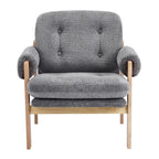 Fauteuil d'appoint contemporain réglable en chenille grise
