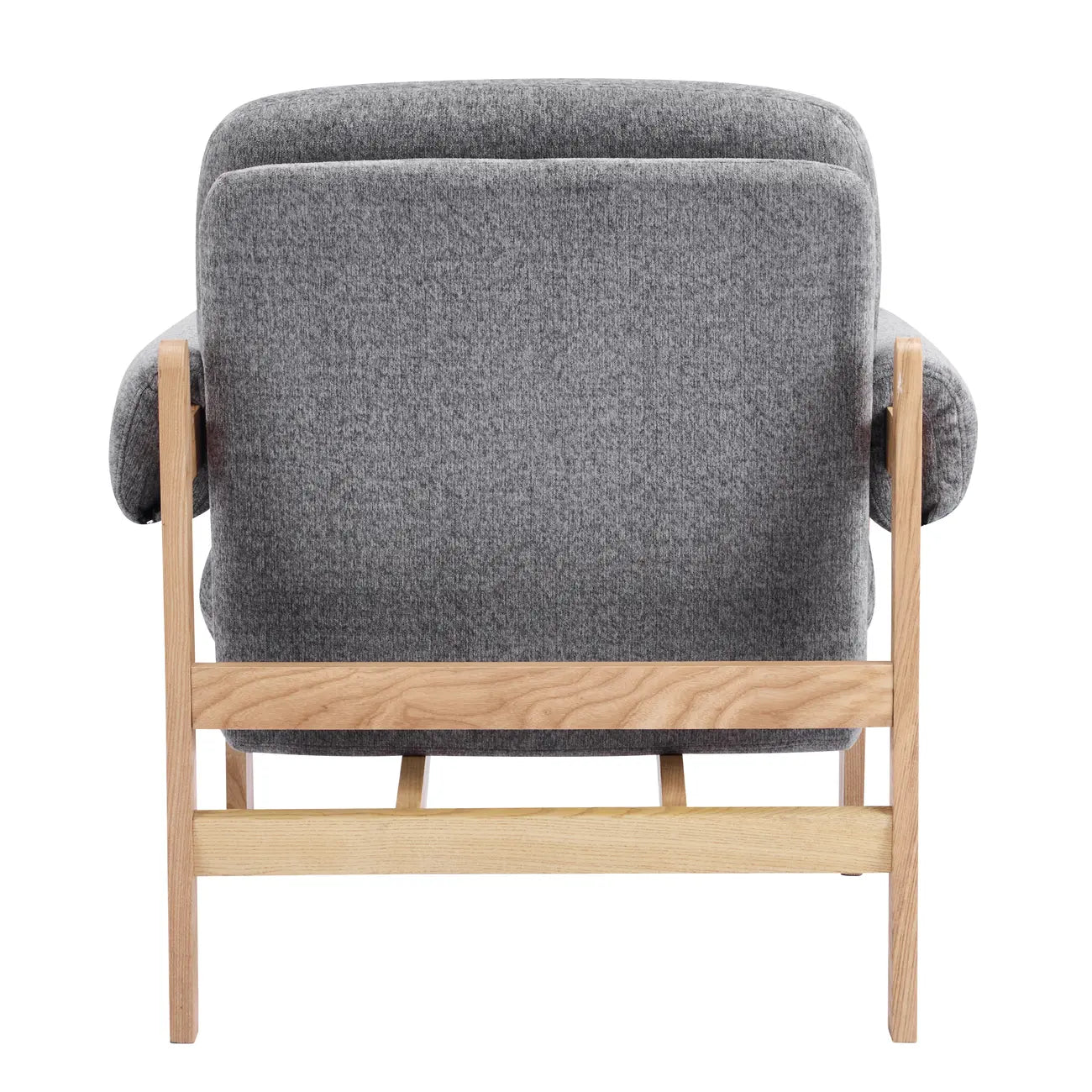 Fauteuil d'appoint contemporain réglable en chenille grise
