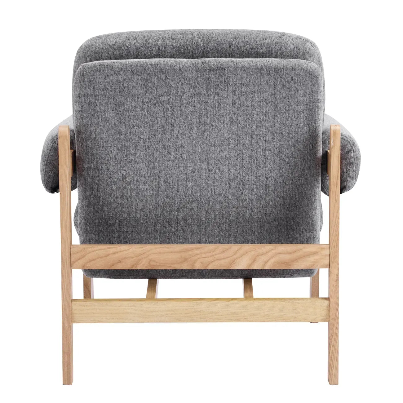 Fauteuil d'appoint contemporain réglable en chenille grise