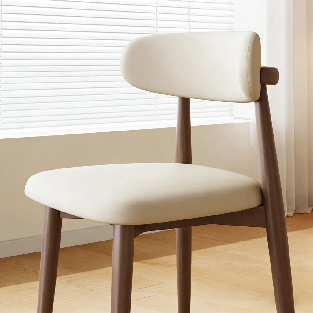 Ensemble de 2 chaises de salle à manger en bois de style moderne du milieu du siècle
