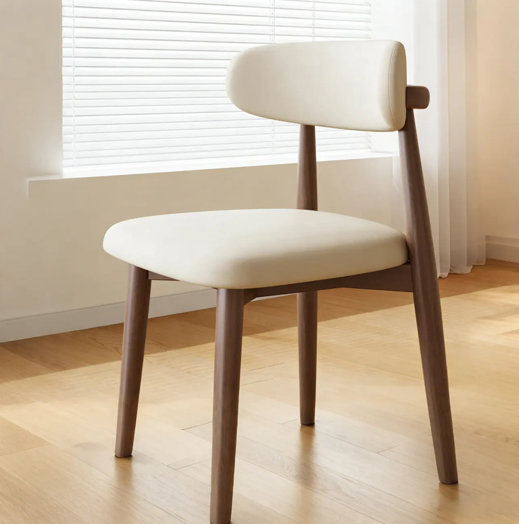 Ensemble de 2 chaises de salle à manger en bois de style moderne du milieu du siècle
