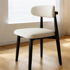 Ensemble de 2 chaises de salle à manger en bois de style moderne du milieu du siècle