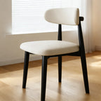 Ensemble de 2 chaises de salle à manger en bois de style moderne du milieu du siècle