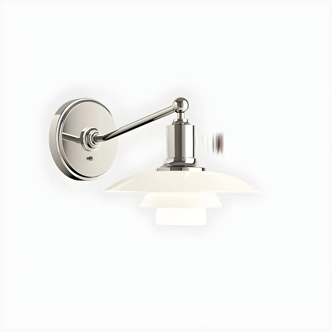 Mini applique murale à 3 niveaux avec abat-jour en verre pour salon