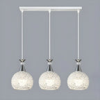 Suspension moderne en aluminium argenté avec dôme pour îlot de cuisine