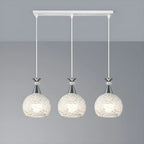 Suspension moderne en aluminium argenté avec dôme pour îlot de cuisine
