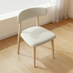 Ensemble de 2 chaises de salle à manger en bois de style moderne du milieu du siècle