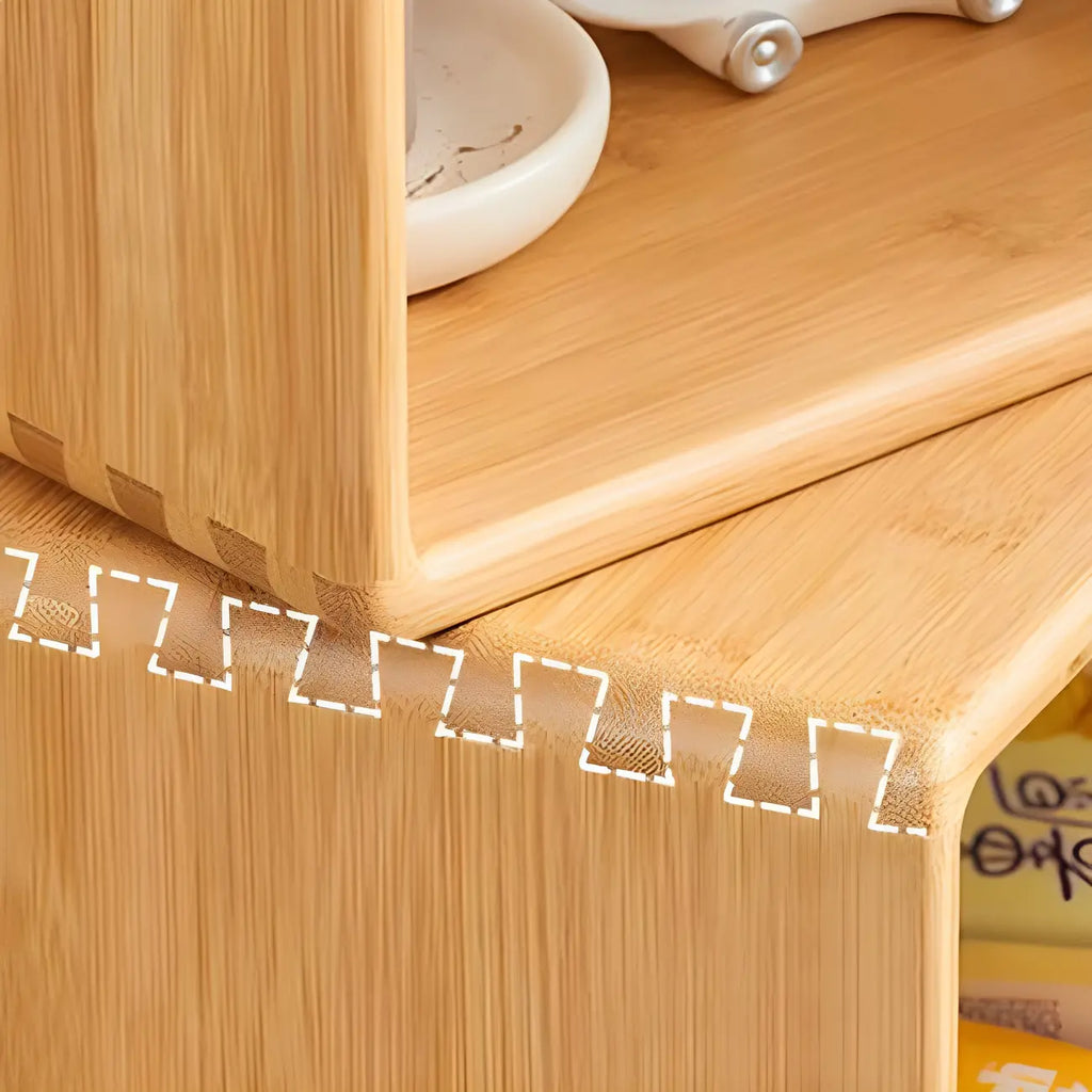 Libreria espositiva a cubo aperto in legno moderno a 4 ripiani