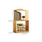 Libreria espositiva a cubo aperto in legno moderno a 4 ripiani