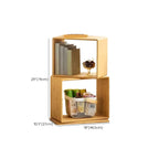 Libreria espositiva a cubo aperto in legno moderno a 4 ripiani