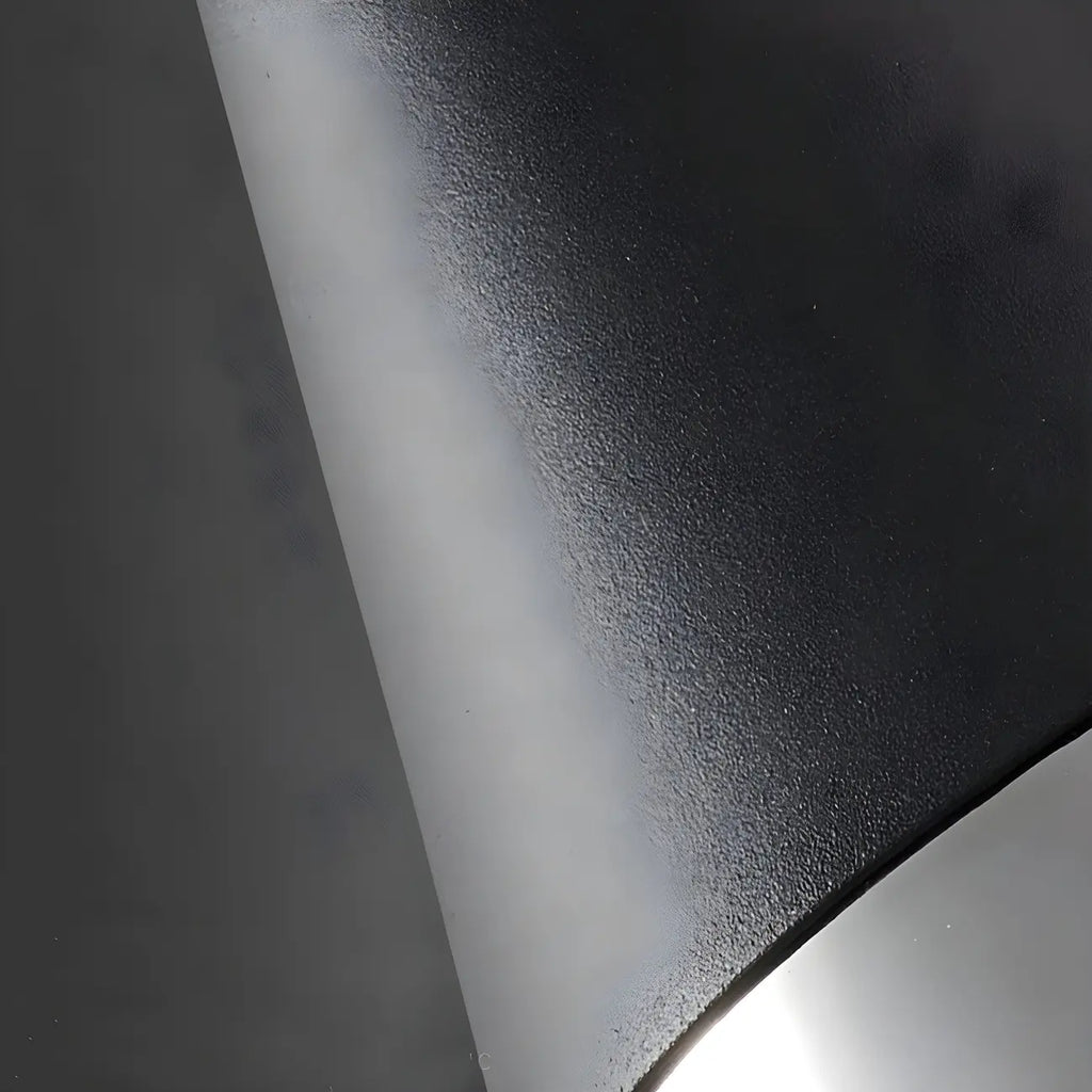 Suspension moderne conique en verre noir pour îlot de cuisine