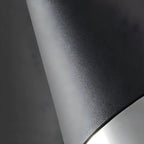Suspension moderne conique en verre noir pour îlot de cuisine