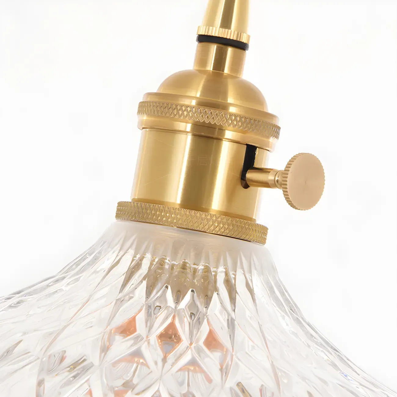 Luminaires suspendus élégants en cristal doré pour îlot