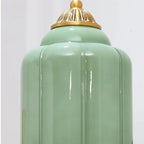 Applique murale vintage élégante en verre et acier vert
