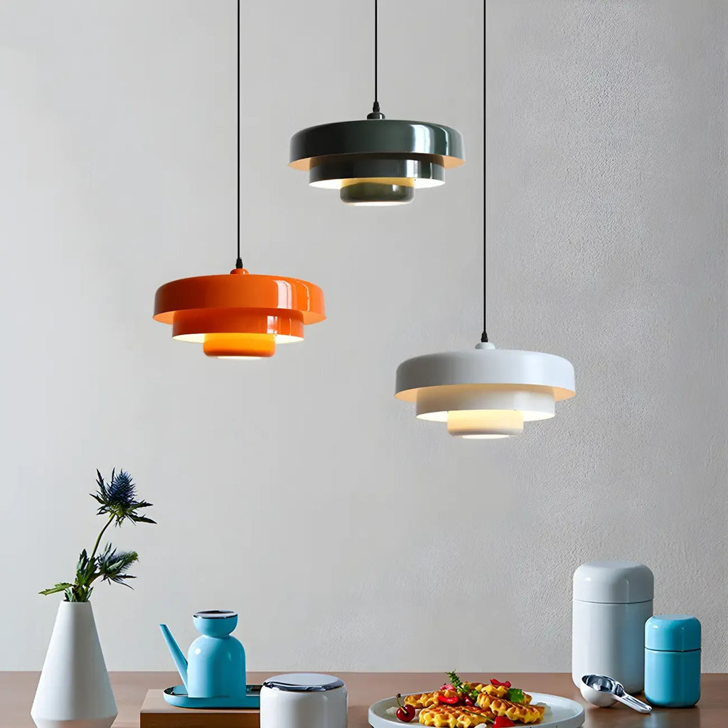 Suspension artistique en fer forgé réglable pour îlot de cuisine
