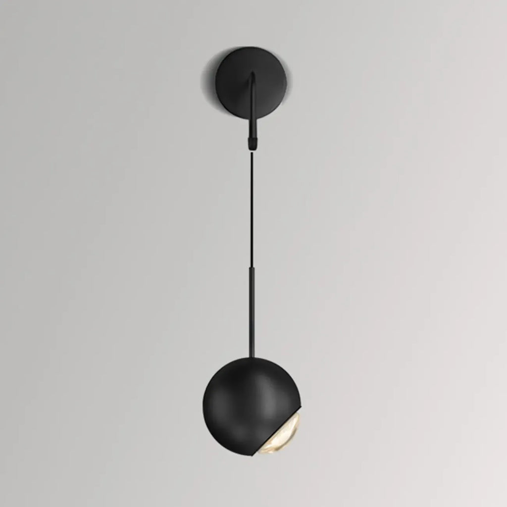 Applique murale LED globe élégante et réglable pour chevet, à intensité variable