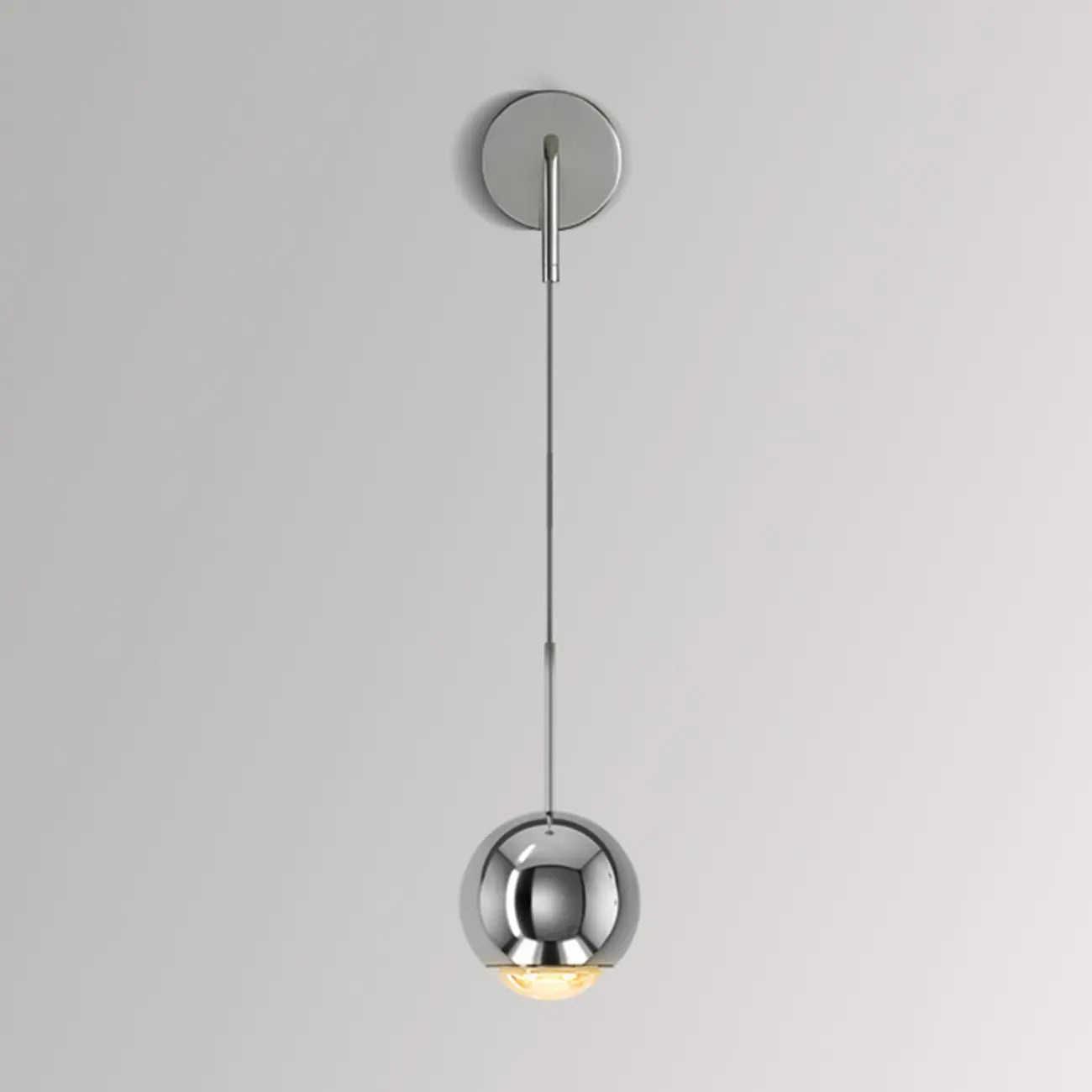 Applique murale LED globe élégante et réglable pour chevet, à intensité variable